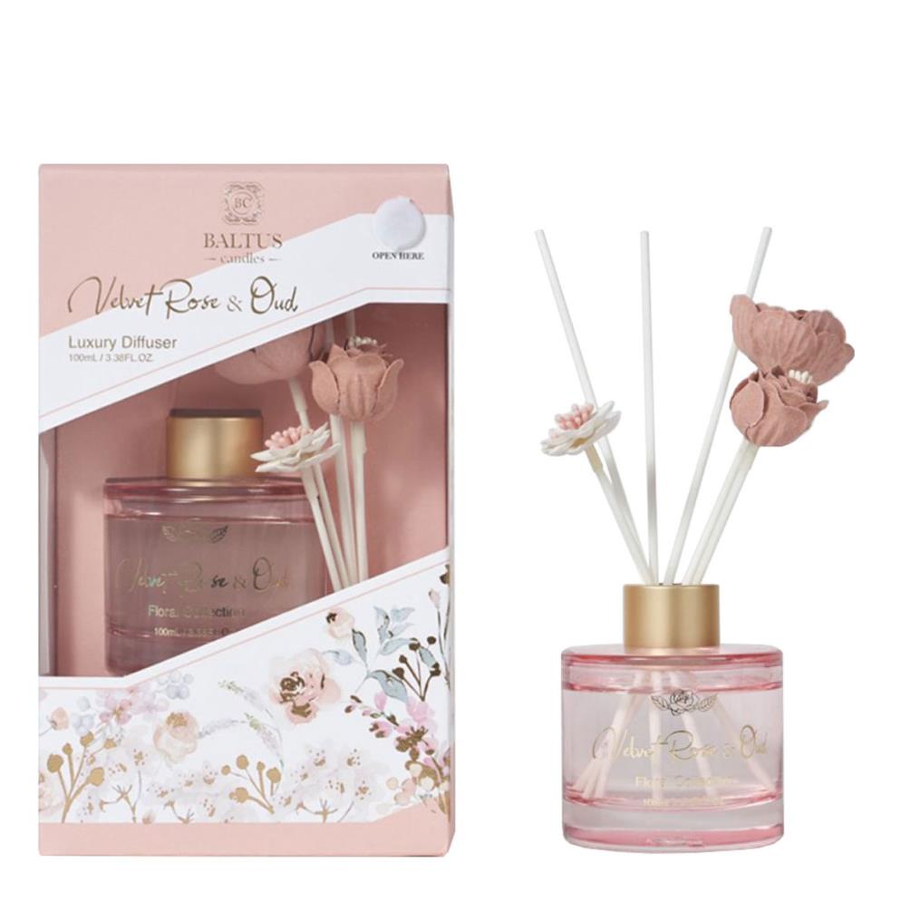 Baltus Velvet Rose & Oud Faux Flowers Reed Diffuser - 100ml £10.79